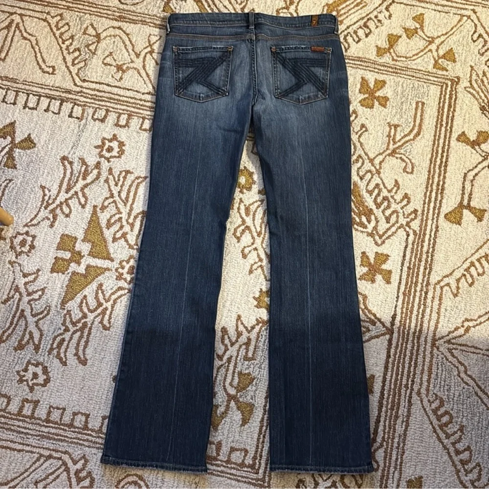 💙 7 For All Mankind 2010’s Low Rise Classic Blue Women's Jeans 30 - Picture 6 of 13
